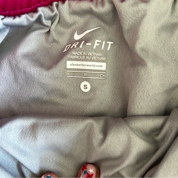 Nike Dri-Fit Women's Hot Pink Athletic Runnng, Workout Shorts - Picture 3 of 8